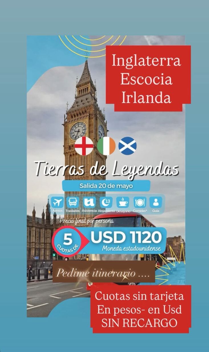 Tierra de Leyendas: Inglaterra, Irlanda, Escocia.