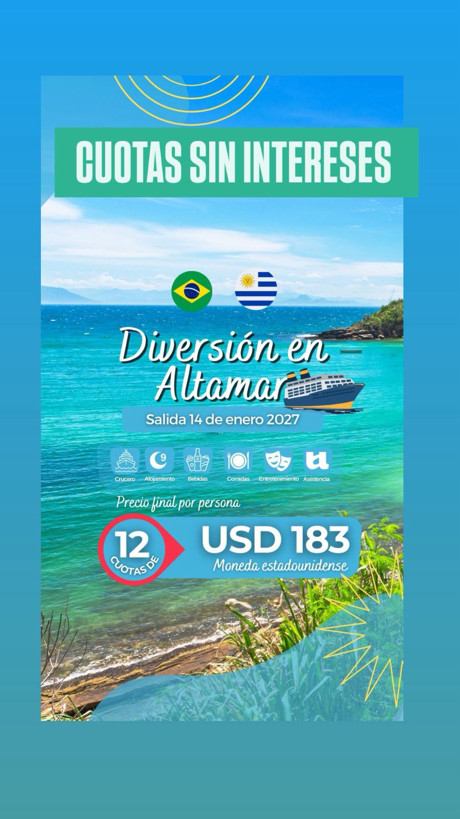 Crucero 2027 Brasil Uruguay