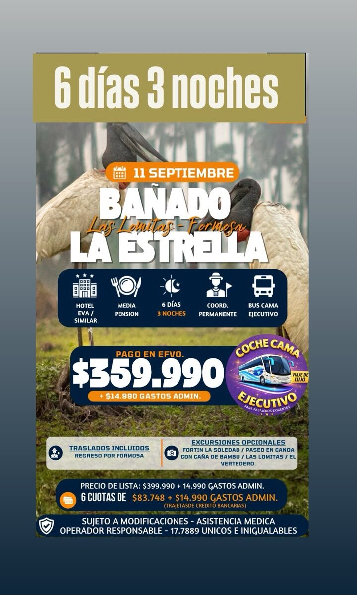 Bañado la estrella Formosa