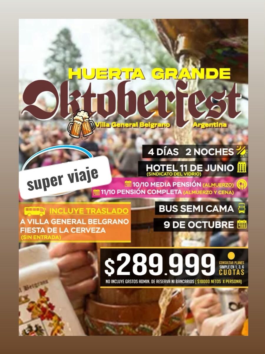 Oktober Fest en Huerta Grande