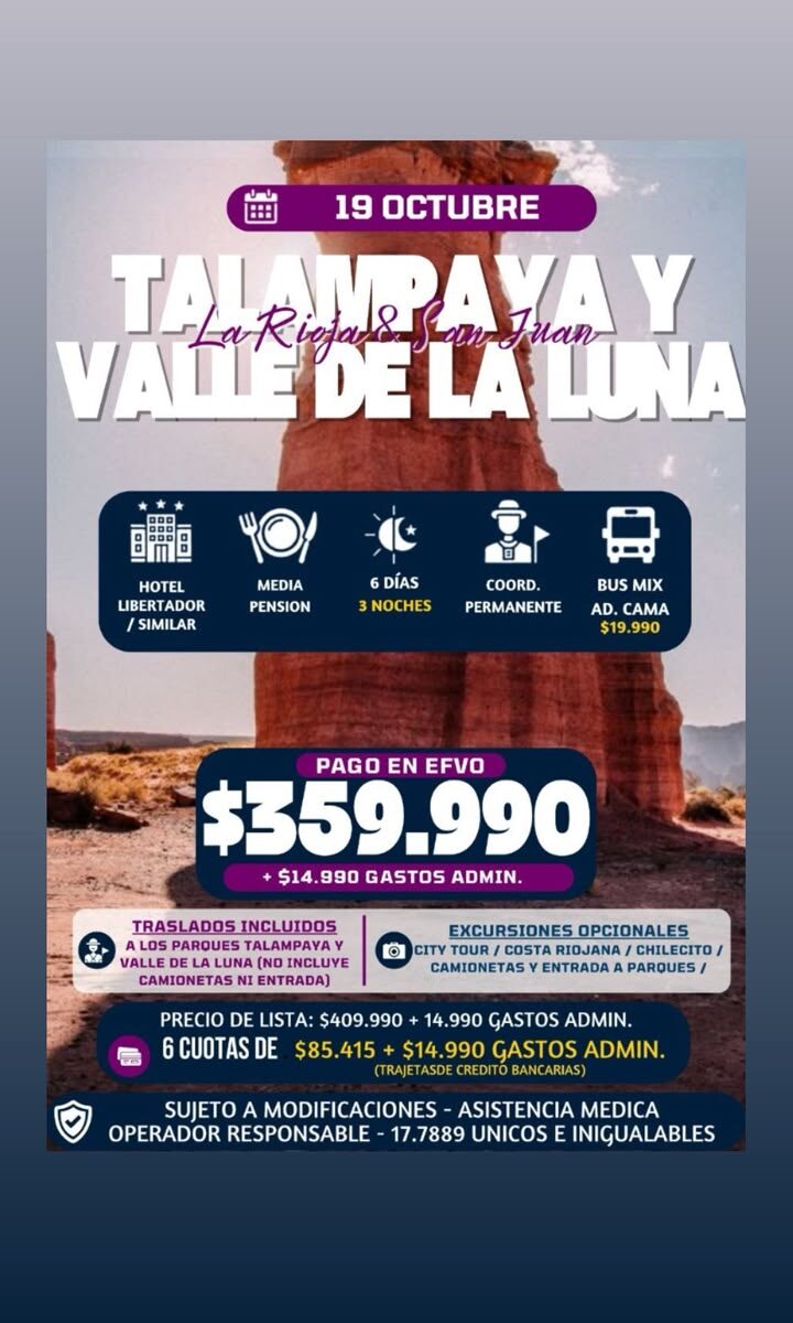 Talampaya y Valle de La Luna